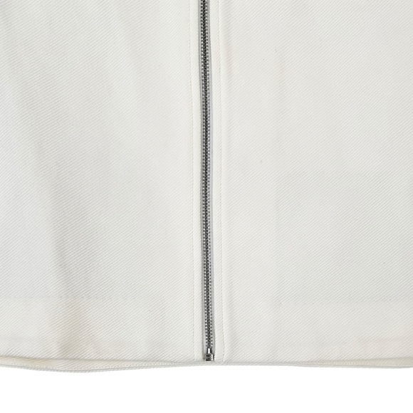 NWT COS Cream White Regular Fit Cropped Twill Lightweight Zip-Up Jacket sz XS - Picture 5 of 9